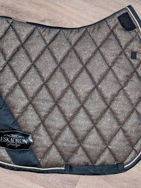 Brown Quilted dreasage Saddle Pad - Heritage